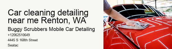 car cleaning detailing near me Renton, WA